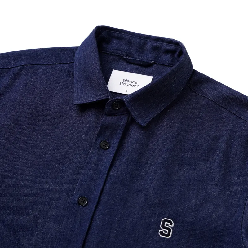 Ảnh Áo sơ mi SilenceStandard Eco Denim Thêu Logo S [SB01] 2