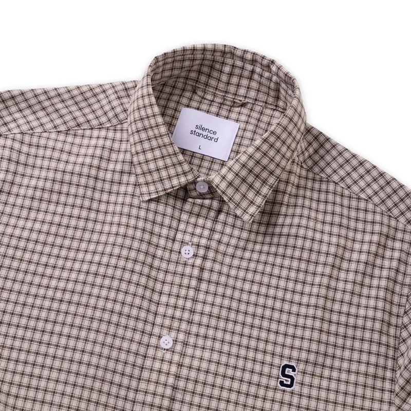 Ảnh Áo sơ mi SilenceStandard Eco Linen/Check Shirt-[SO31] 2
