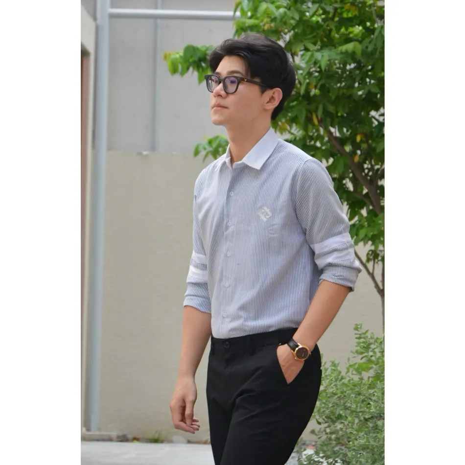 Ảnh Áo sơ mi tay dài BOISE chất liệu Oxford Line, trẻ trung, thanh lịch - FEAER 3