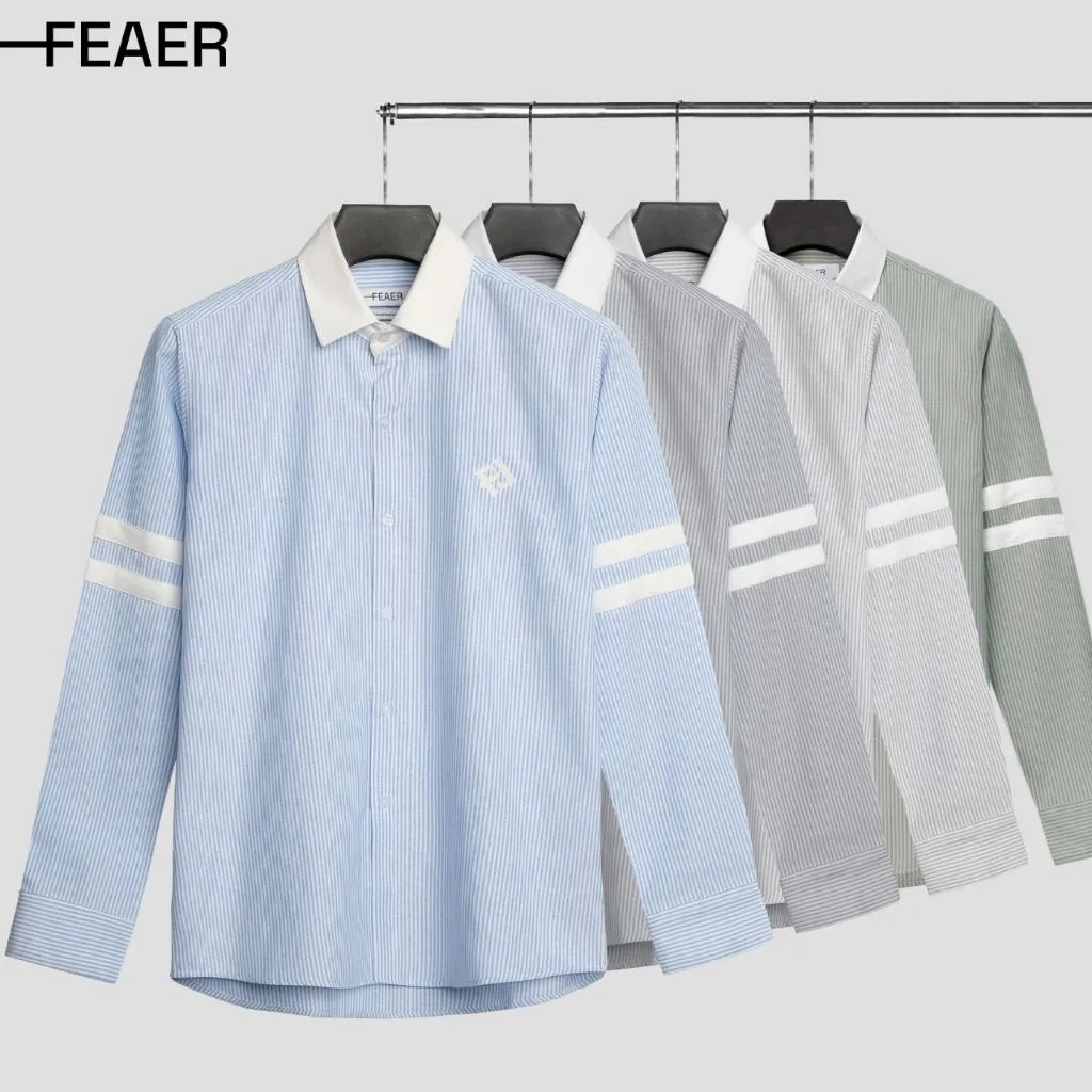 Ảnh Áo sơ mi tay dài BOISE chất liệu Oxford Line, trẻ trung, thanh lịch - FEAER 4