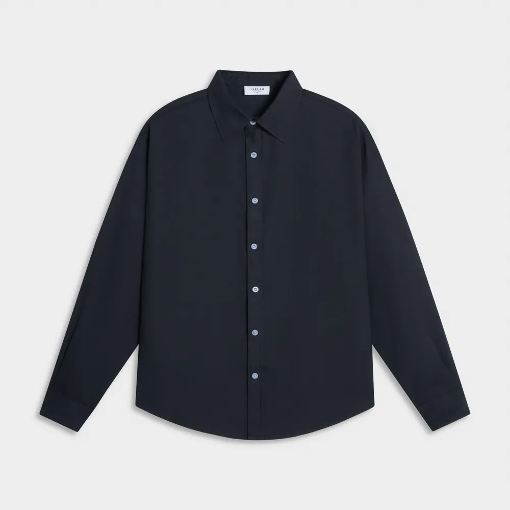 Ảnh Áo Sơ Mi Tay Dài Teelab Basic Oxford Shirts Unisex Form Oversize Local Brand SS066 4