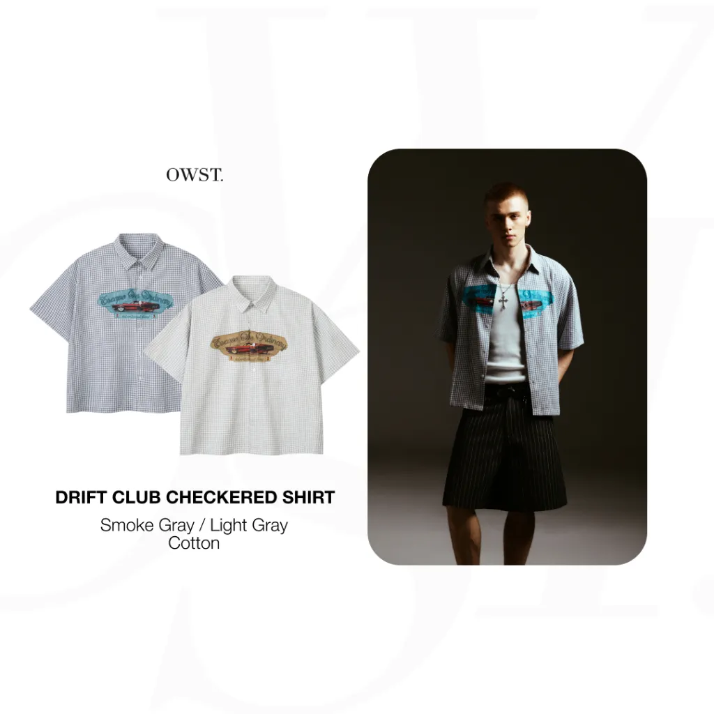 Ảnh Áo Sơ Mi Tay Ngắn Oh Wonder Studio Drift Club Checkered 1