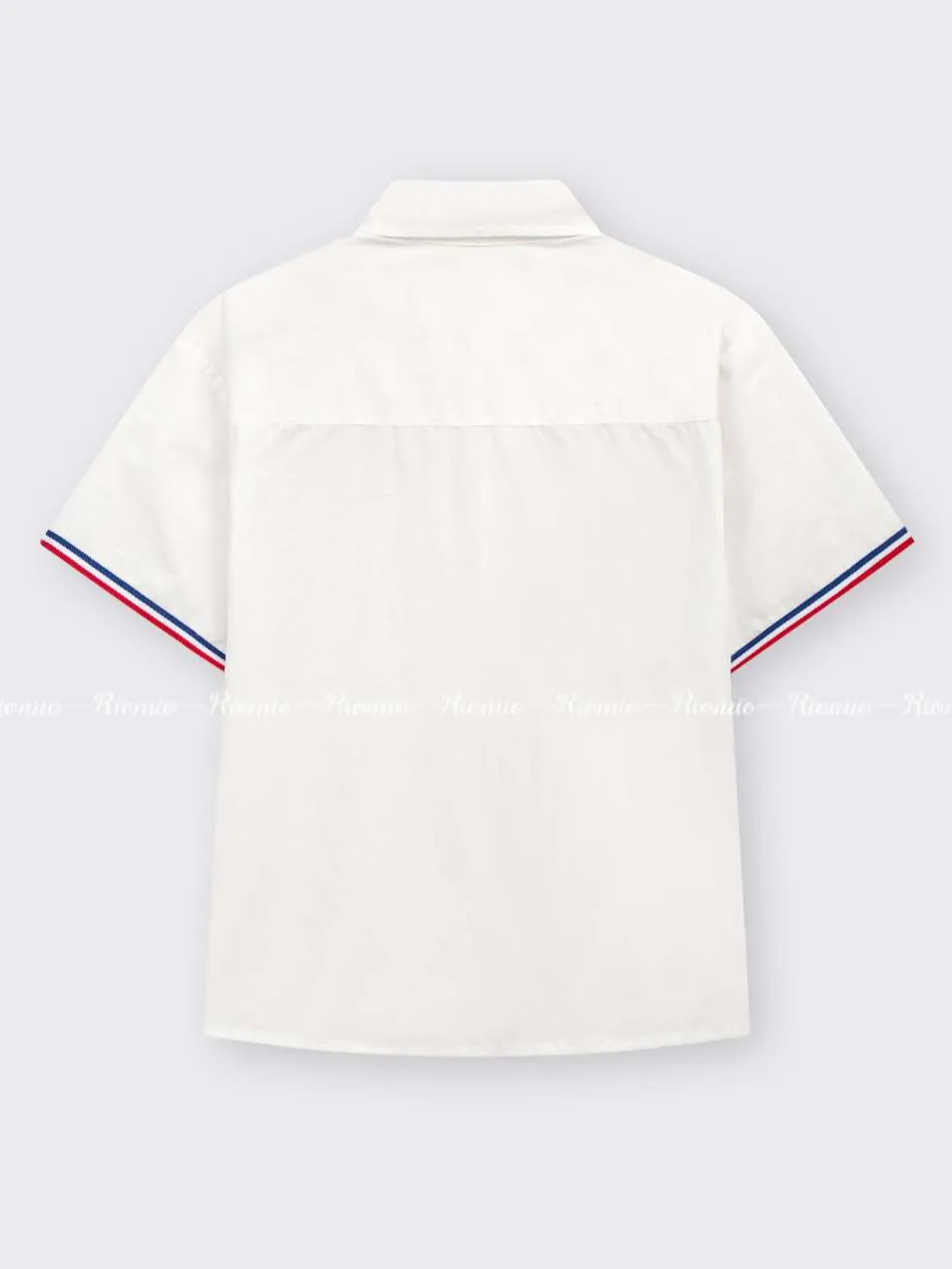 Ảnh Áo sơ mi trắng cộc tay Clitus bé trai RIOMIO chất cotton thô Hàn mềm-RA921 2