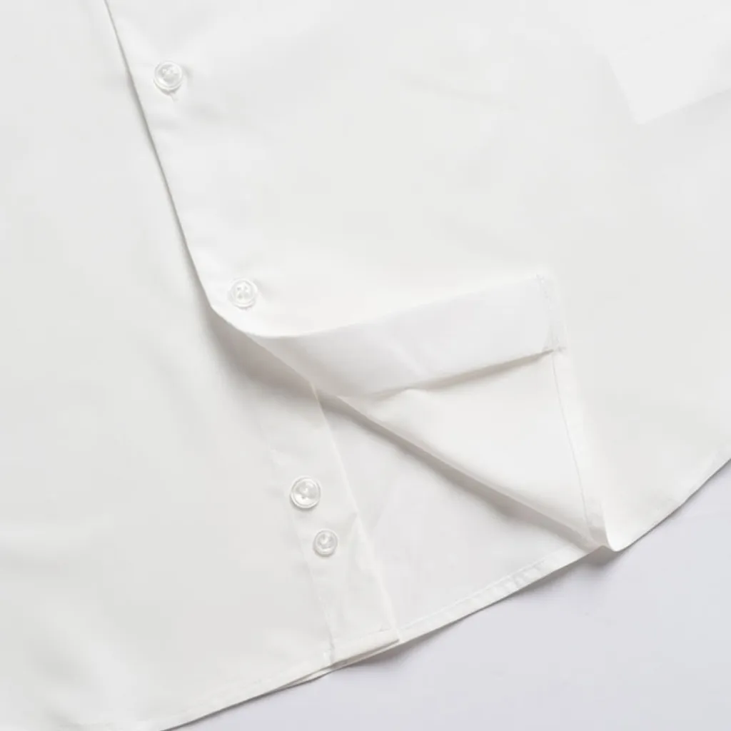 Ảnh Áo sơ mi trắng dài tay nam Phan Nguyễn, chất liệu modal mềm mát, form slim fit tôn dáng SMD.1400 3
