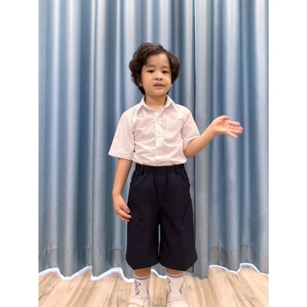 Ảnh Áo sơ mi trắng đồng phục học sinh nam cấp 1, cấp 2, cấp 3,thầm hút mồ hôi tốt, phom dáng đẹp Jadiny 4