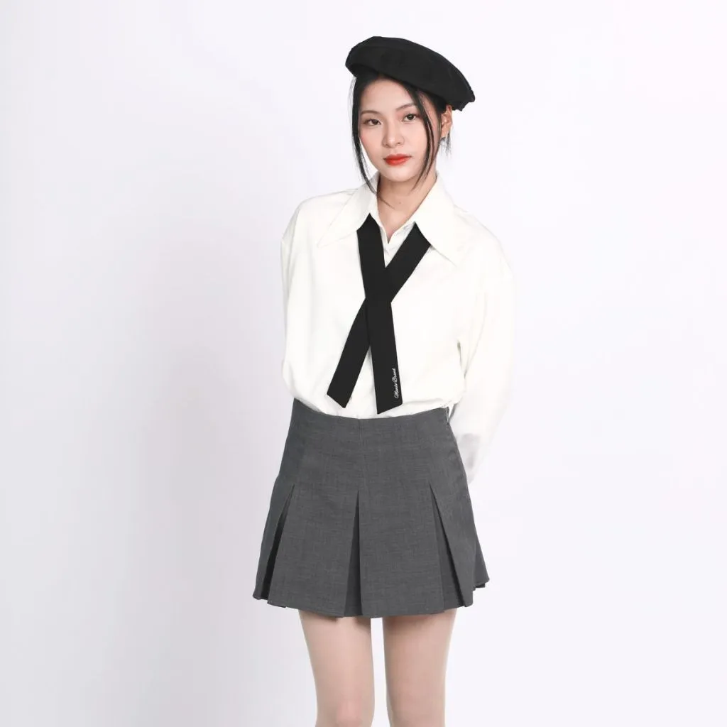 Ảnh Áo Sơ Mi Trắng Tặng Cà Vạt Nam Form Rộng Dài Tay MANDO Cao Cấp Phong Cách Hàn Quốc Thời Trang Nam MANDO - SHT025 4
