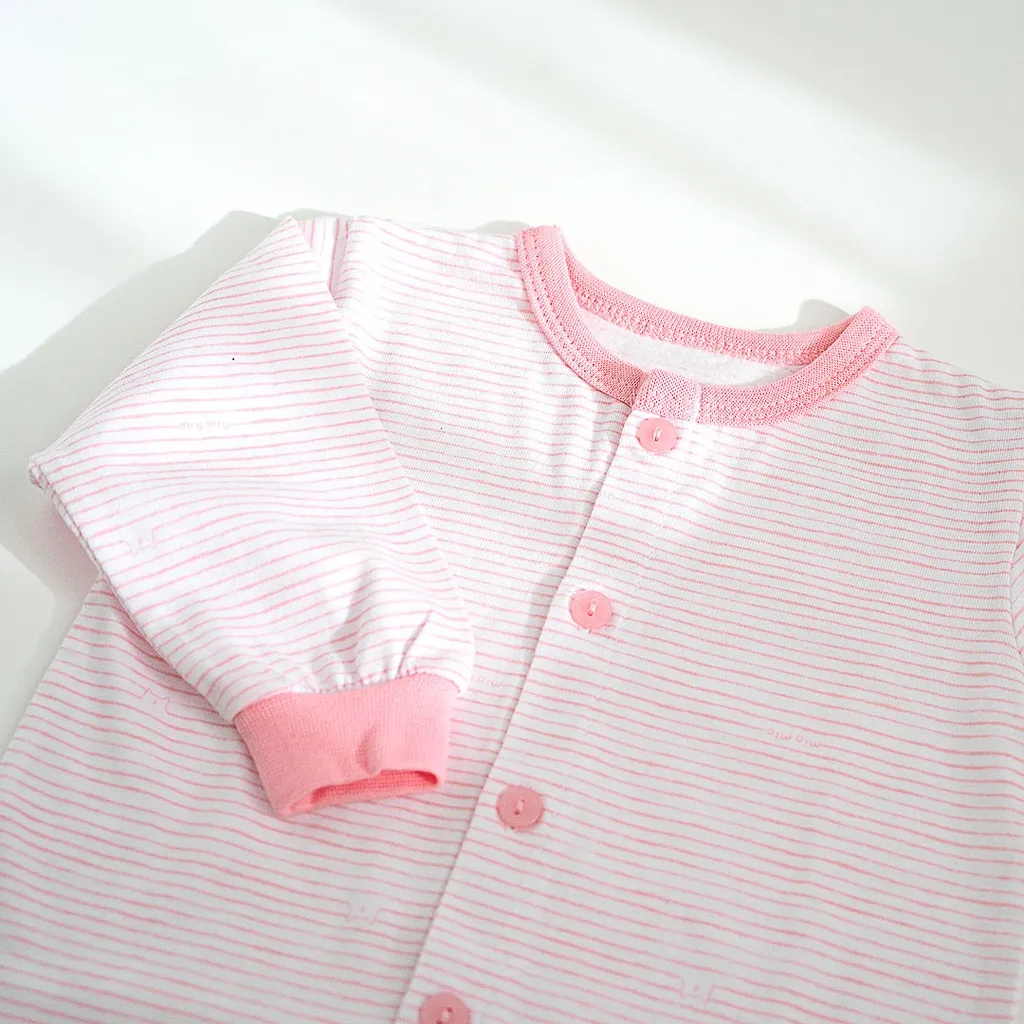 Ảnh Áo Sơ Sinh Dài Tay, Nút Giữa MIOMIO - Cho Bé Trai, Bé Gái (Từ 0-24 tháng), Vải Cotton 3
