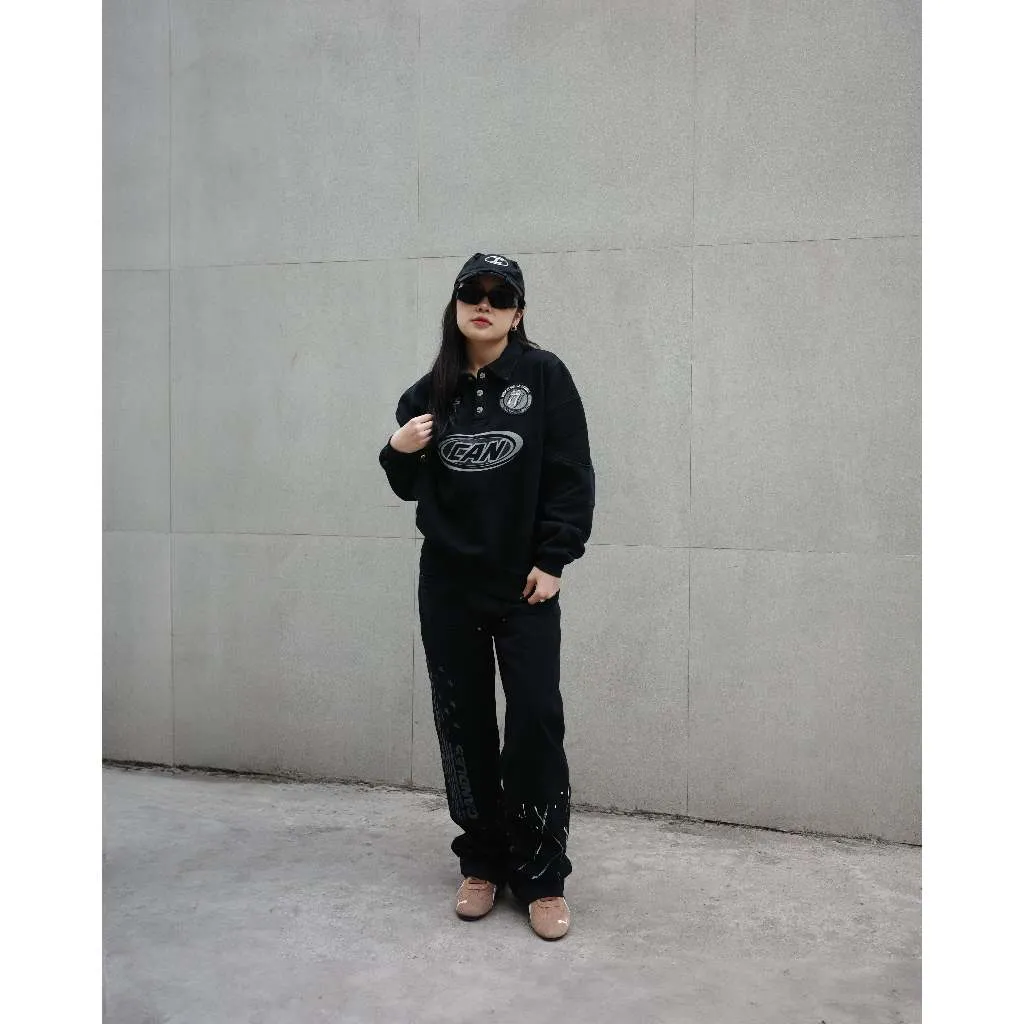Ảnh Áo Sweater Candles Street Gear Polo Oversized Fit Unisex 3