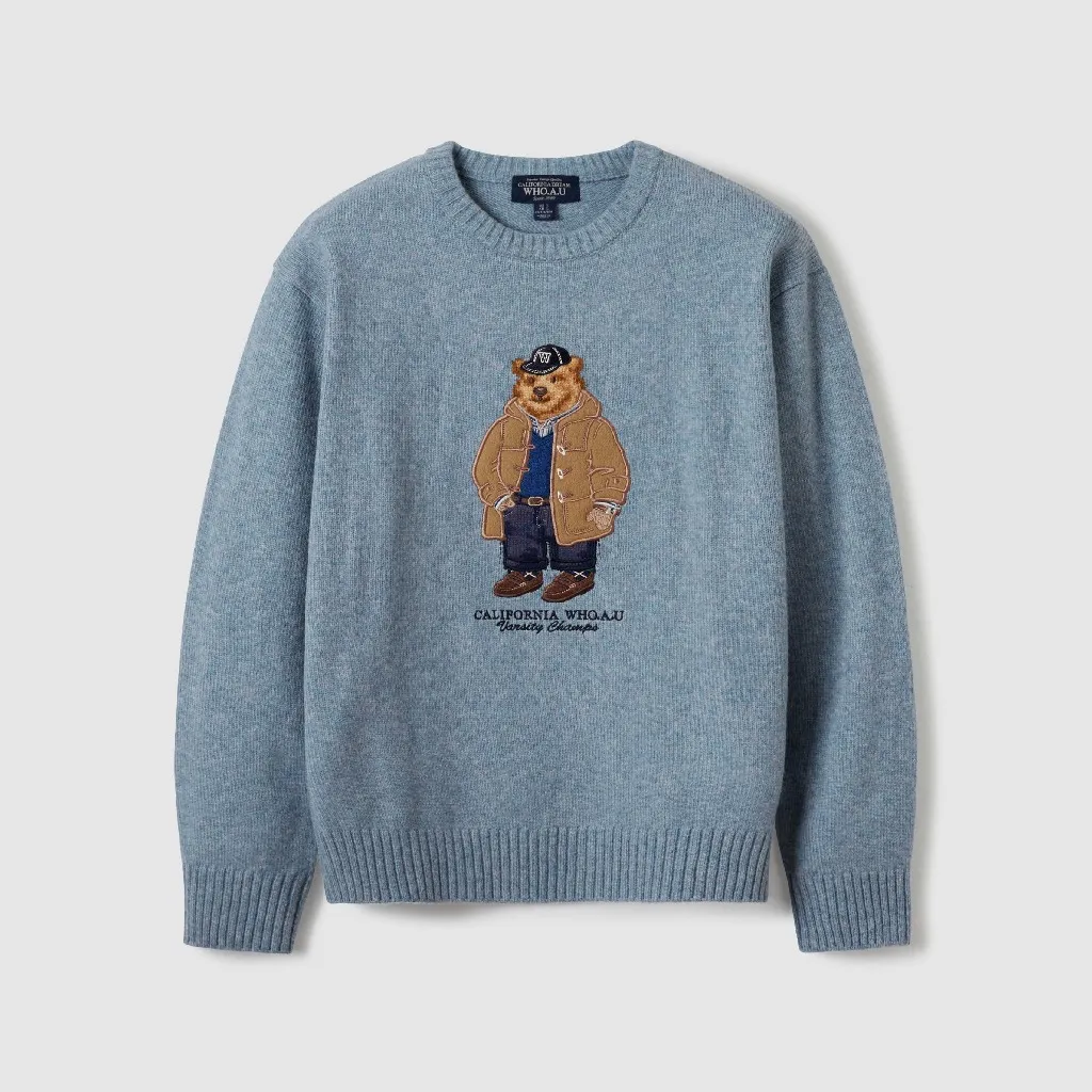 Ảnh Áo Sweater WHO.A.U Steve Premium Jacquard Sweater_WHKAE4T11U 4