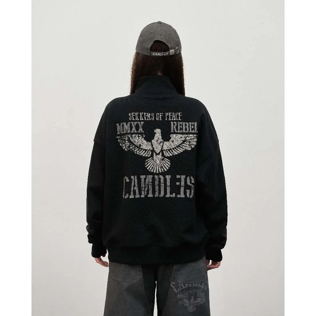 Ảnh Áo Sweaterzip Candles Seekers of Peace Oversized Fit Unisex 3