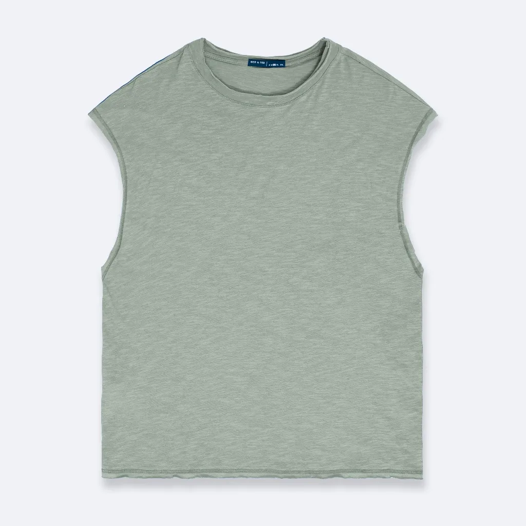 Ảnh Áo tanktop form REGULAR BEN & TOD R1510 BD123 chất cotton họa tiết cao cấp thoáng mát thoáng khí nam tính 3