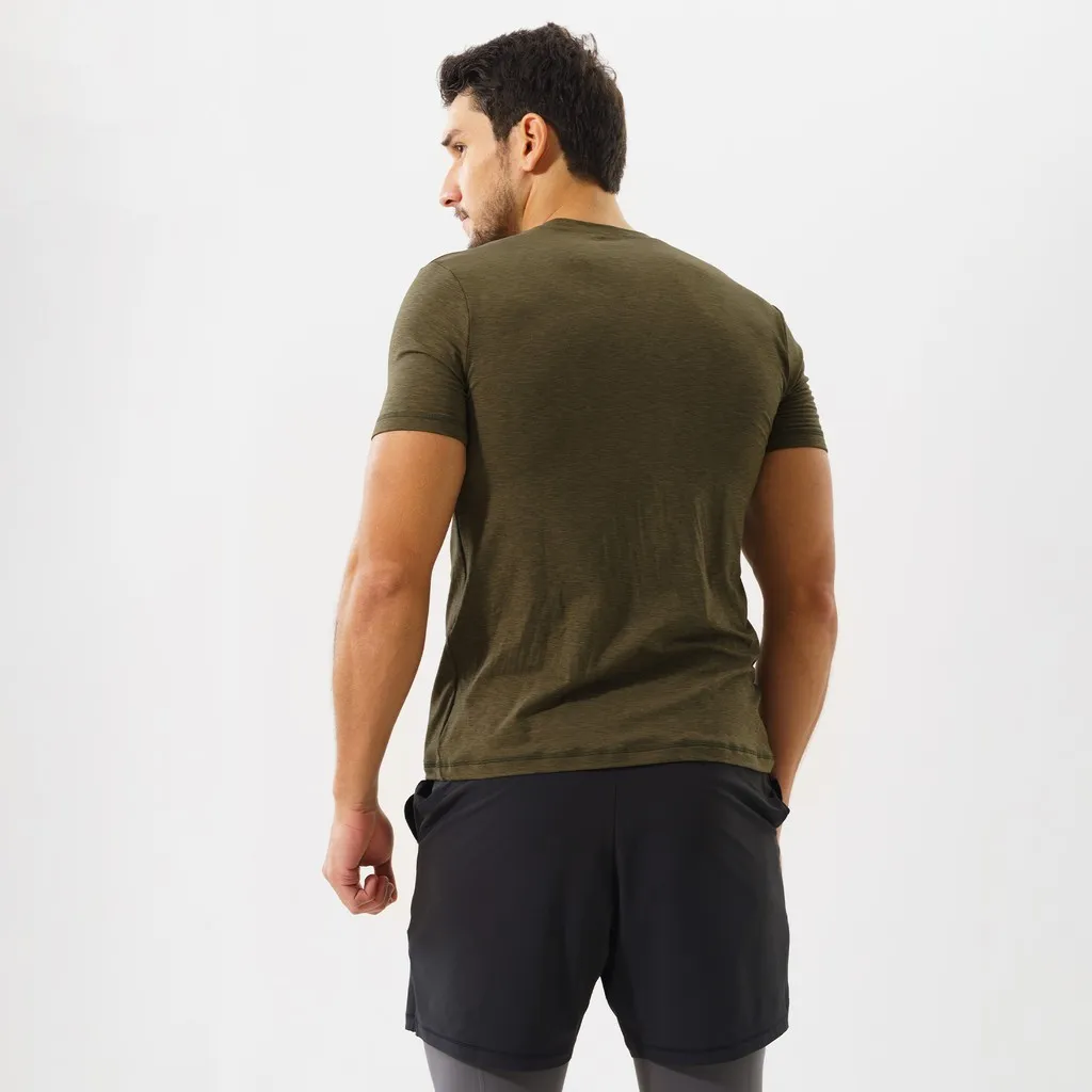 Ảnh Áo tập gym nam Hibi Sports T101, form ôm vừa, kiểu ngắn tay 4