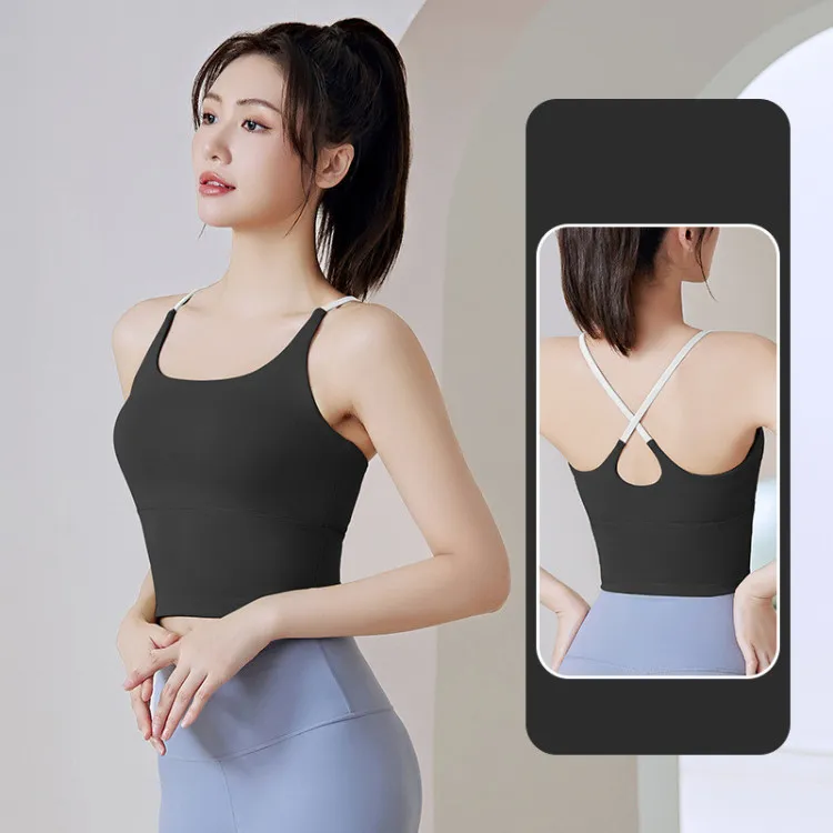 Ảnh Áo tập gym nữ yoga LUHAZO bra có mút ngực chất xịn mịn cao cấp MB005 CT Pickleball 2