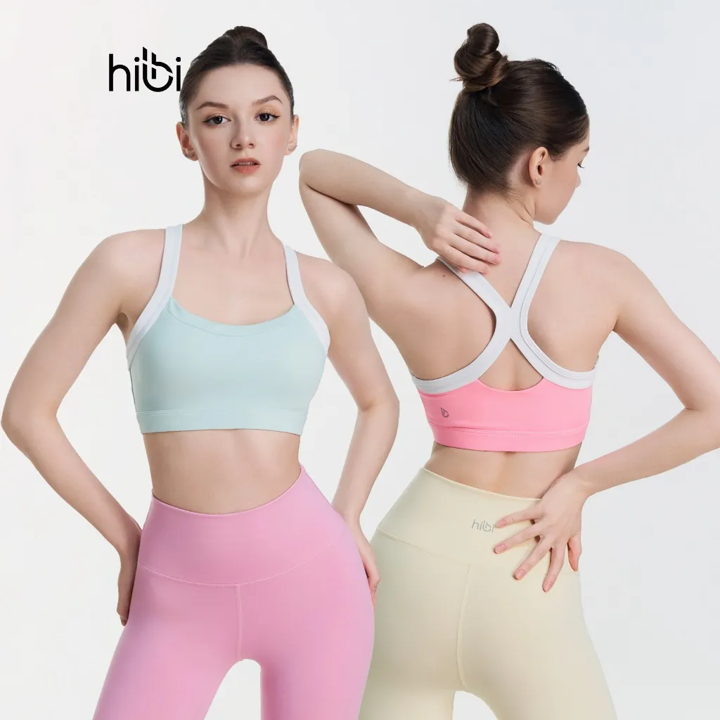 Ảnh Áo tập Yoga Gym dây phối trắng BA507 Hibi Sports - Kèm mút 1