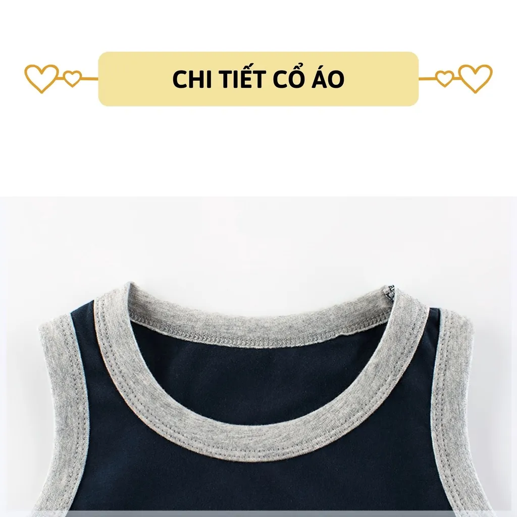 Ảnh Áo thun ba lỗ bé trai 27Kids áo 3 lỗ sát nách nam vải Cotton cho trẻ từ 2-10 tuổi BSTT2 2