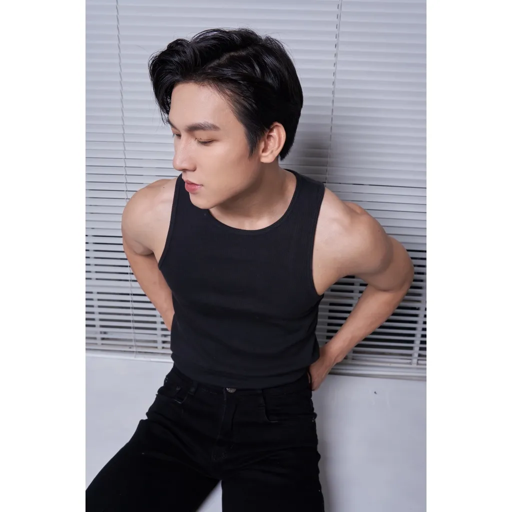 Ảnh Áo Thun Ba Lỗ Tank Top Nam Cổ Tròn Nhiều Màu Vải Cotton Tăm Gân Thương Hiệu Mr Twins 2