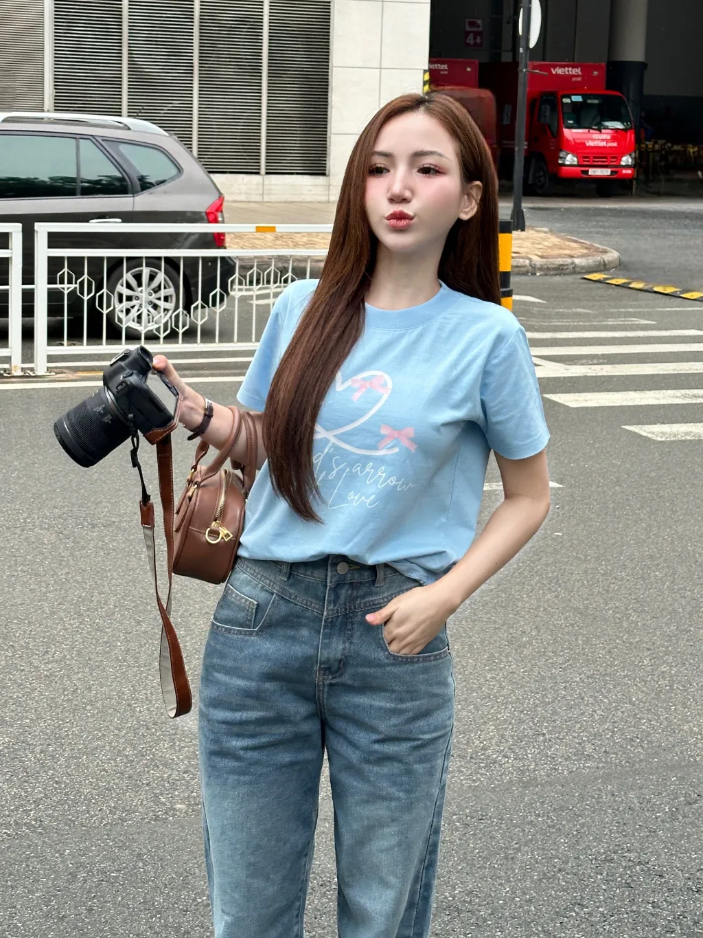 Ảnh Áo thun baby tee cupid's arrow of love TiQi Jeans chất cotton co giãn 2 chiều thoáng mát AB-23 1