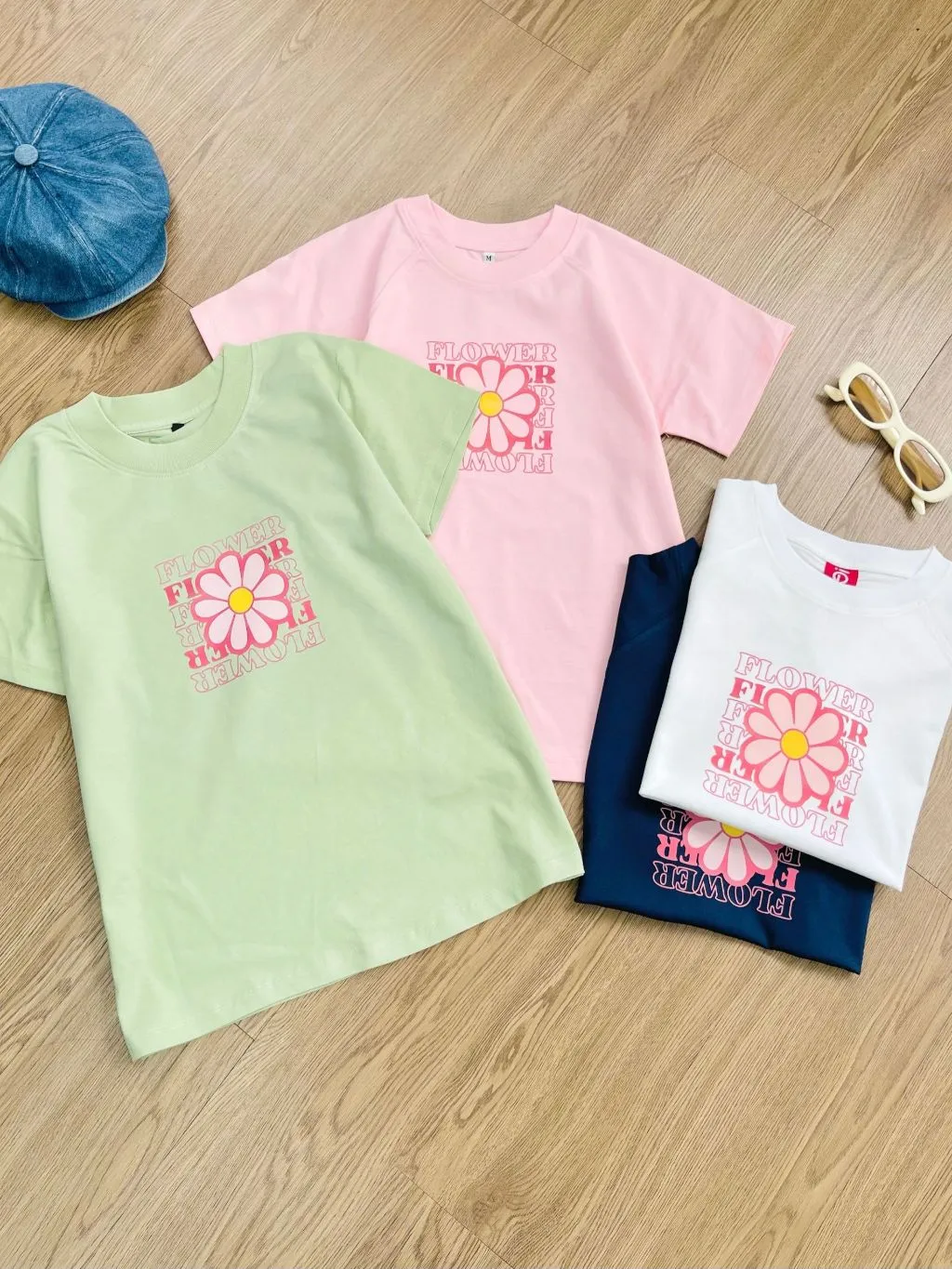 Ảnh Áo thun baby tee FLOWER chất cotton TiQi Jeans AB-47 3