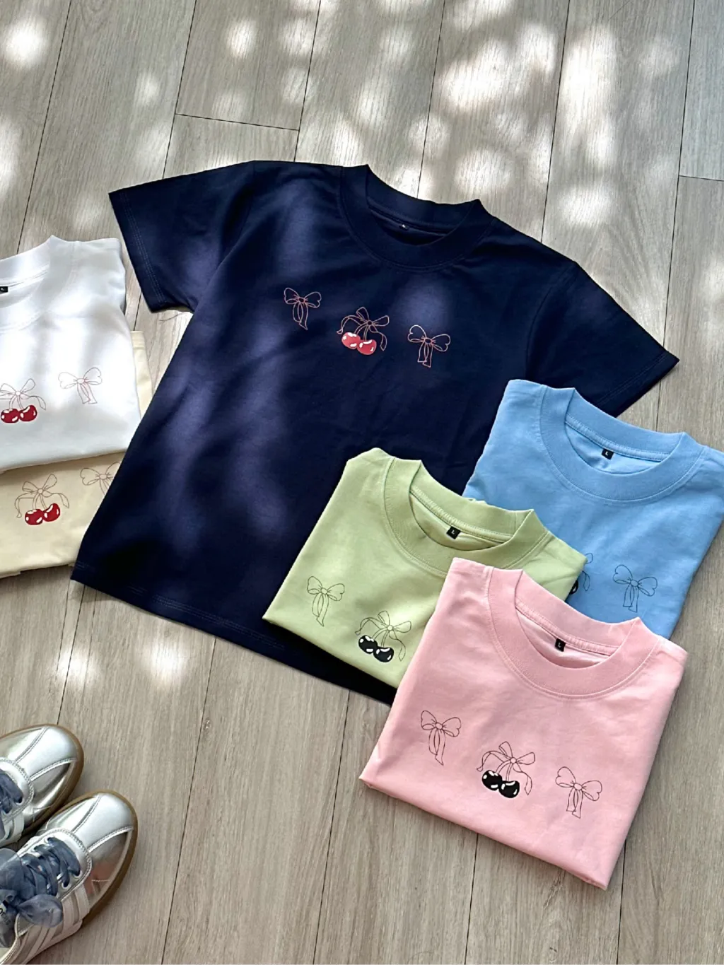 Ảnh Áo thun baby tee nơ cherry TiQi Jeans A100 1