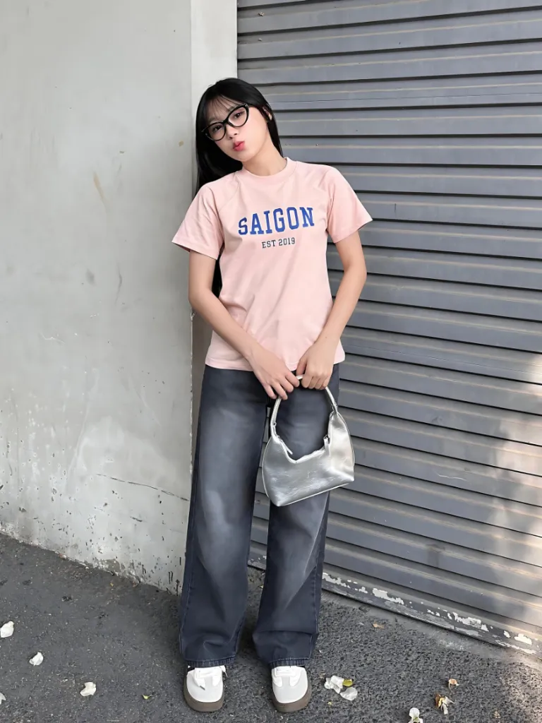 Ảnh Áo thun baby tee Saigon vải cotton TiQi Jeans A65 2