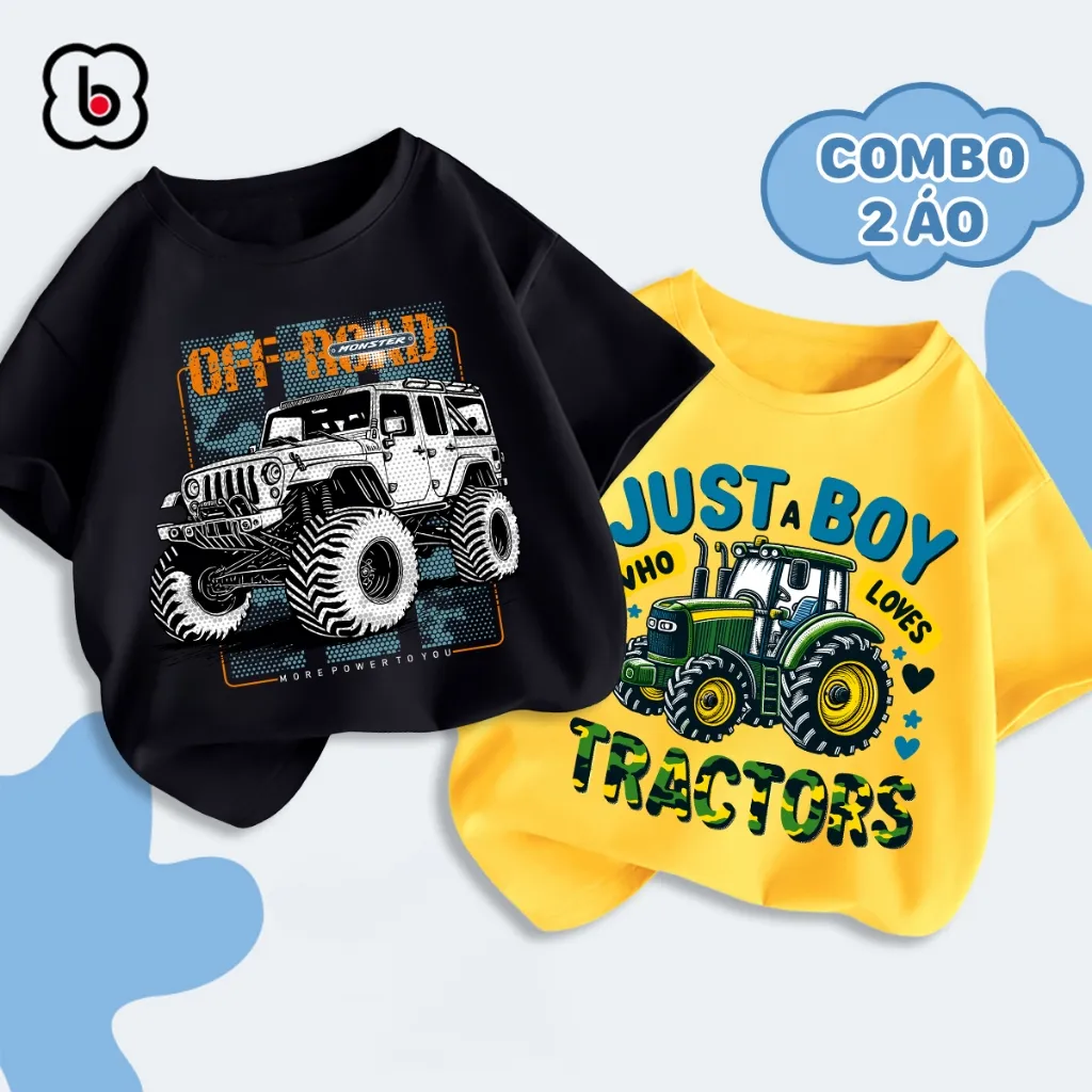 Ảnh Áo thun bé trai BabyloveGO áo phông cộc tay cho bé chất thun cotton thoáng khí co giãn 4 chiều 1