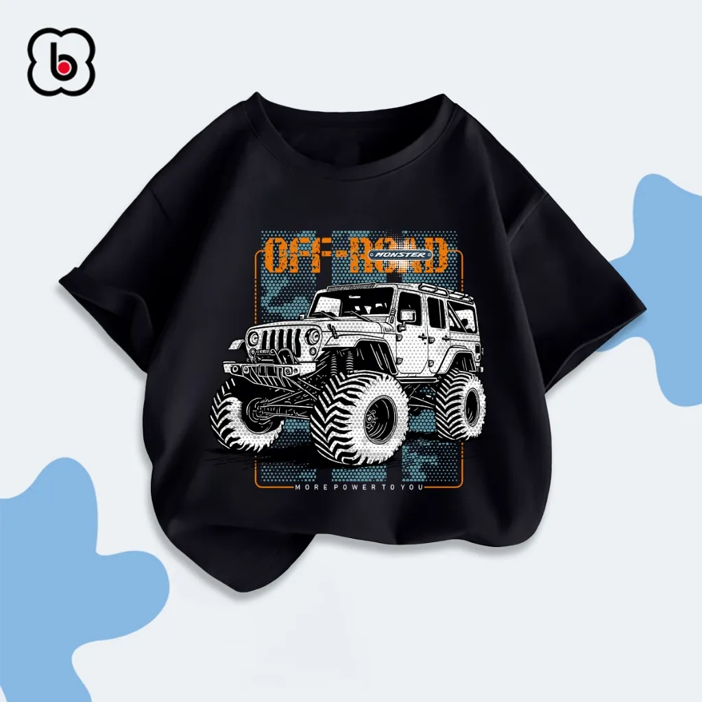 Ảnh Áo thun bé trai BabyloveGO áo phông cộc tay cho bé chất thun cotton thoáng khí co giãn 4 chiều 4
