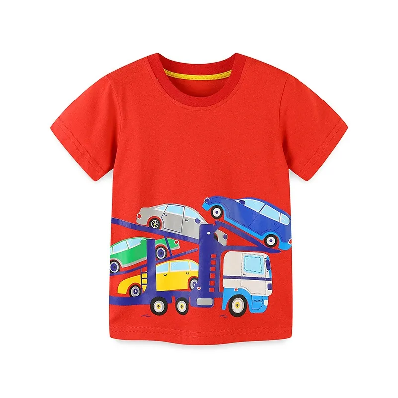 Ảnh Áo thun bé trai cộc tay SKIDS áo phông cho bé ngắn tay cho trẻ em 2 đến 8 tuổi 2