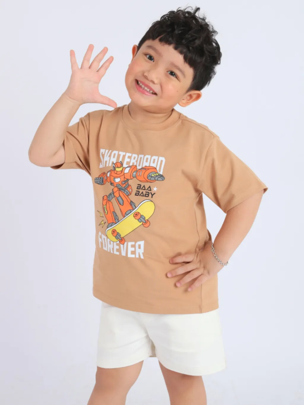 Ảnh Áo Thun Bé Trai Cotton Form Rộng, Ngắn Tay, Thoáng Mát (1-10 Tuổi) – Baa Baby B-BC-AT30N 2