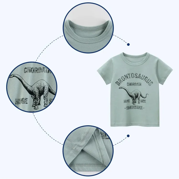 Ảnh Áo thun bé trai hàn quốc cộc tay mùa hè phông cotton thời trang trẻ em 2 đến 8 tuổi SKIDS 2