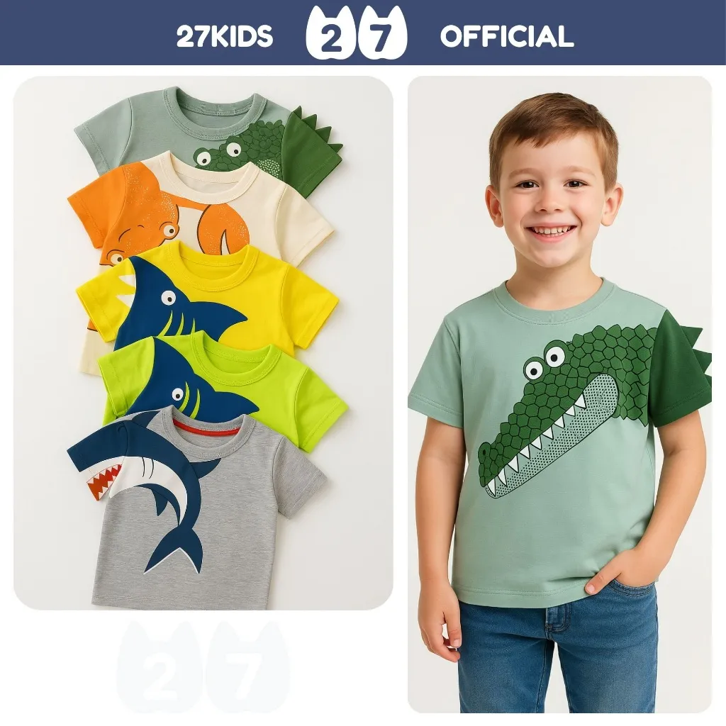 Đánh Giá Áo Thun Bé Trai 27Kids Cộc Tay Cotton BSTS3 - Mát Mẻ, Bền Đẹp Chỉ 65K