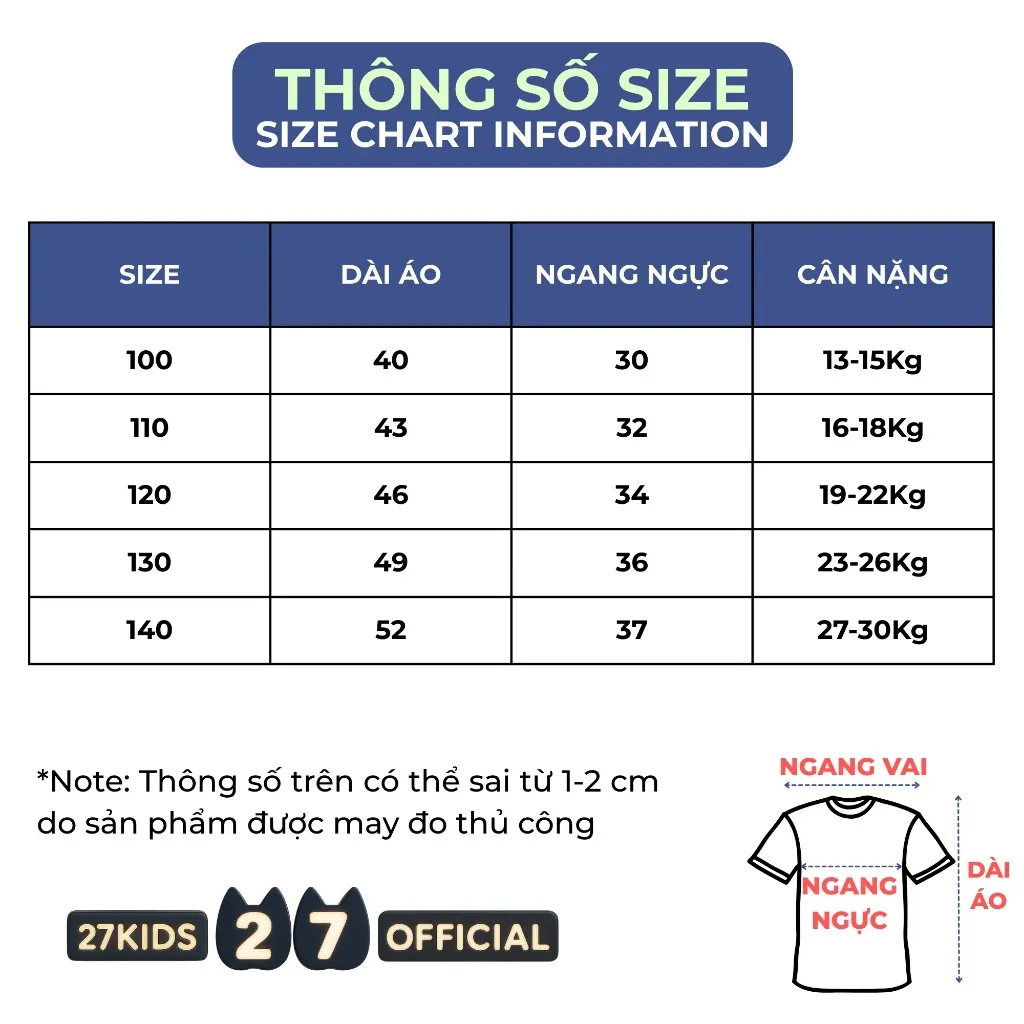 Ảnh Áo thun bé trai ngắn tay 27Kids Tshirt cộc nam vải Cotton cho trẻ từ 2-10 tuổi BSTS2 3