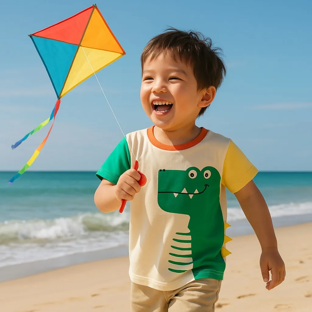 Ảnh Áo thun bé trai ngắn tay 27Kids Tshirt cộc nam vải Cotton cho trẻ từ 2-10 tuổi BSTS4 2