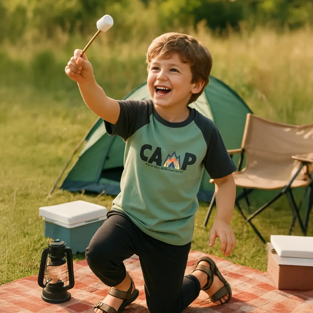 Ảnh Áo thun bé trai size đại phong cách ngắn tay 27Kids AKL vải cotton 180g cho trẻ từ 4-14  tuổi BSTS1 2