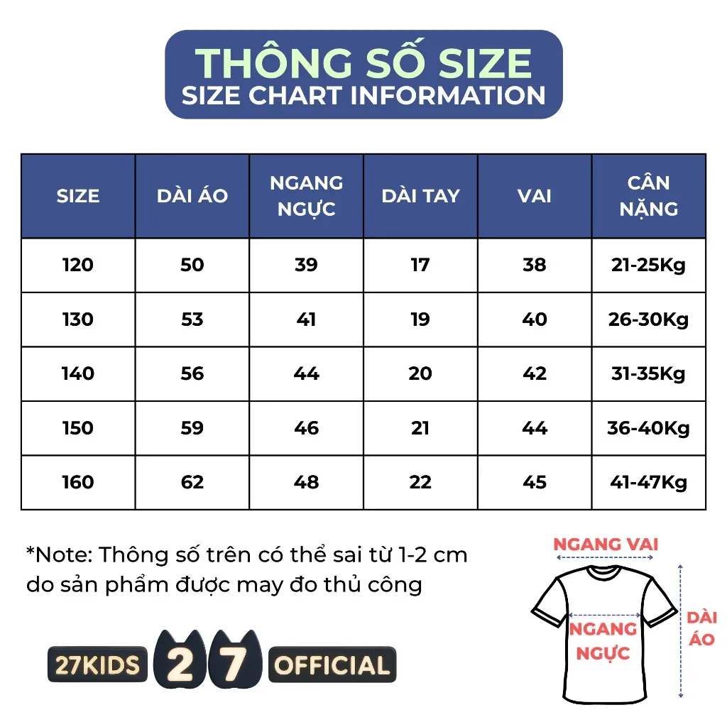 Ảnh Áo thun bé trai size đại phong cách ngắn tay 27Kids AKL vải cotton 180g cho trẻ từ 4-14  tuổi BSTS1 3