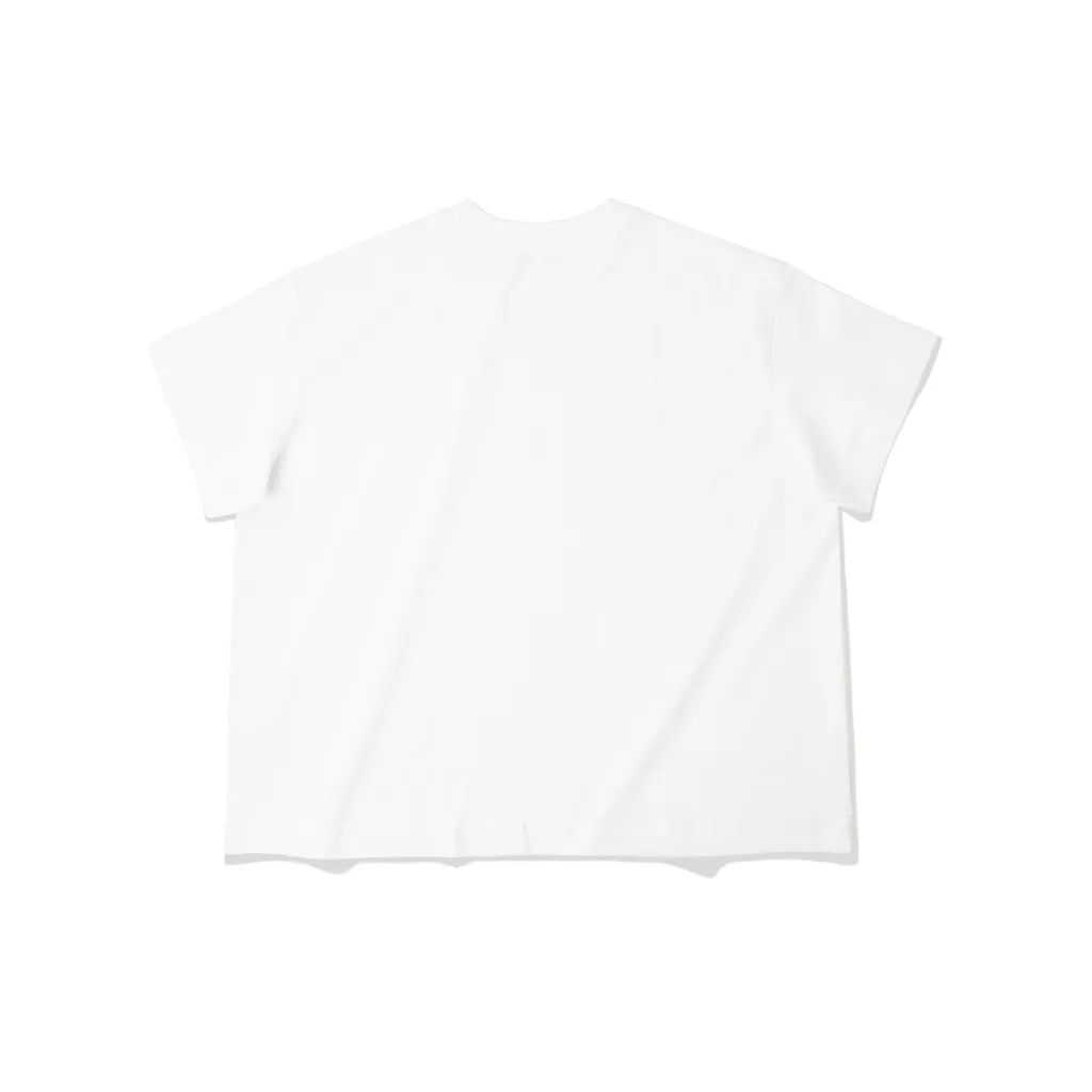Ảnh Áo Thun Boxy DAPPERANDMORE Form Boxy Trơn 100% Cotton 250GSM - White/ Black 2