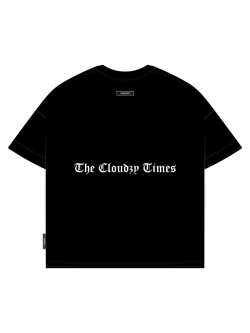 Ảnh Áo thun boxy nam local brand Cloudzy unisex phông tay lỡ nữ cotton phối màu form rộng boxy THANKFUL 4