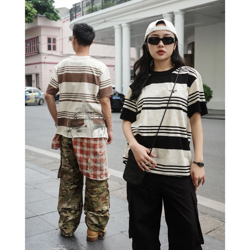 Ảnh Áo Thun Candles Crew Striped Oversize Tee Unisex 3