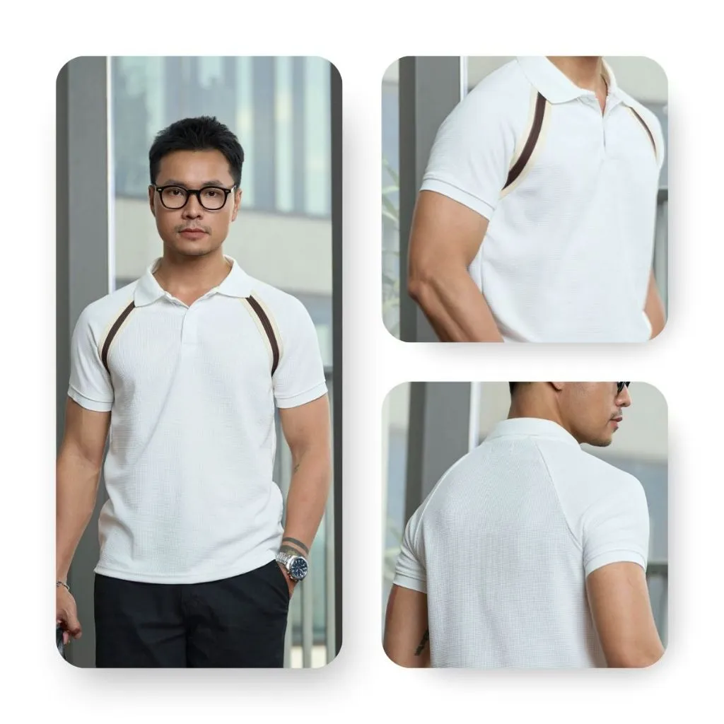 Ảnh Áo Thun Cổ Polo AKUBA Form Slimfit Chất Vải Cotton Mềm Mịn Thoáng Khí Thoáng Mát |  01HE1137 3