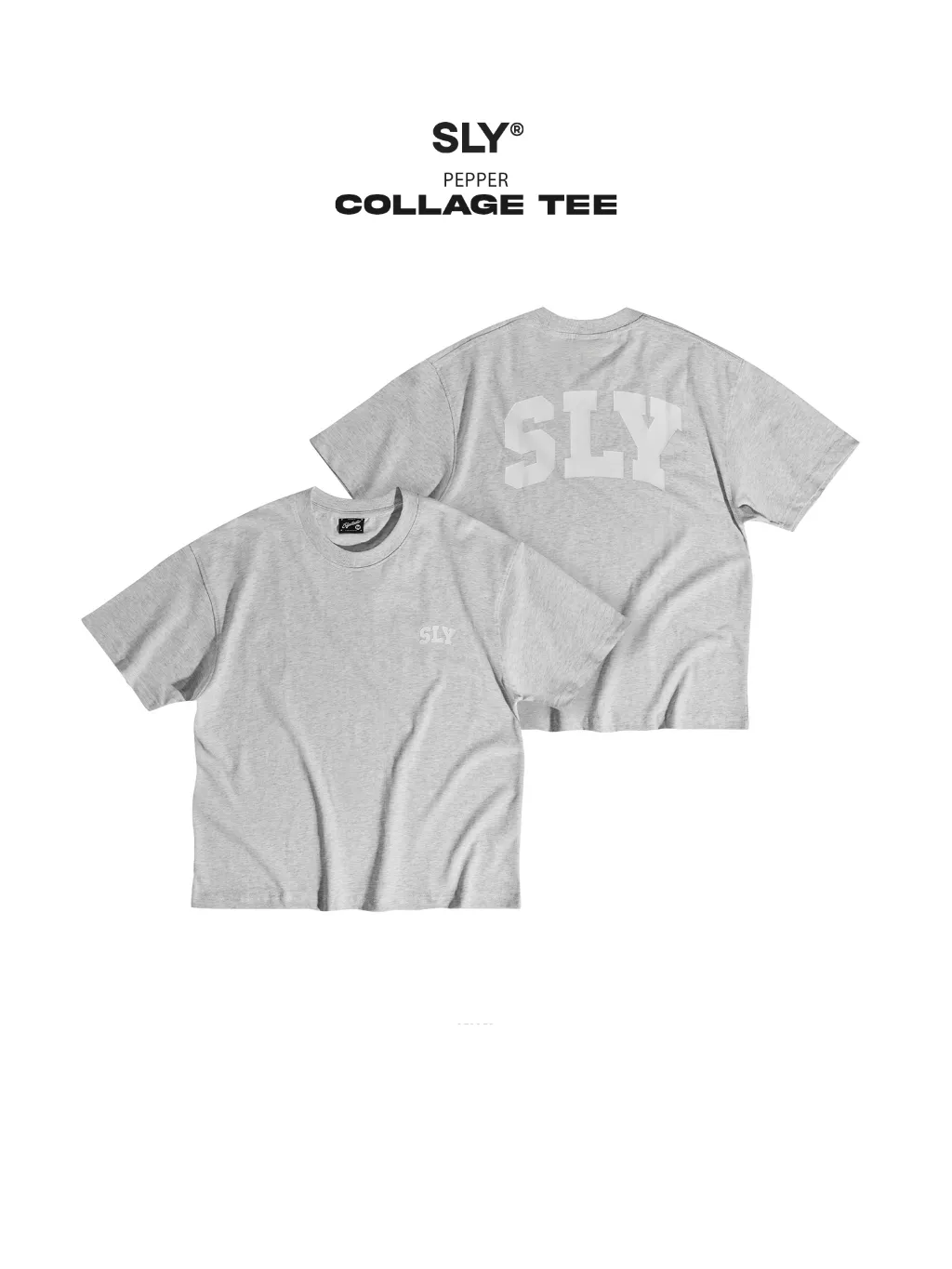 Ảnh Áo thun cổ tròn SLY Collage form Regular 4 màu 3