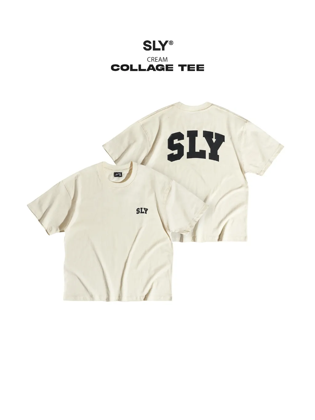 Ảnh Áo thun cổ tròn SLY Collage form Regular 4 màu 4