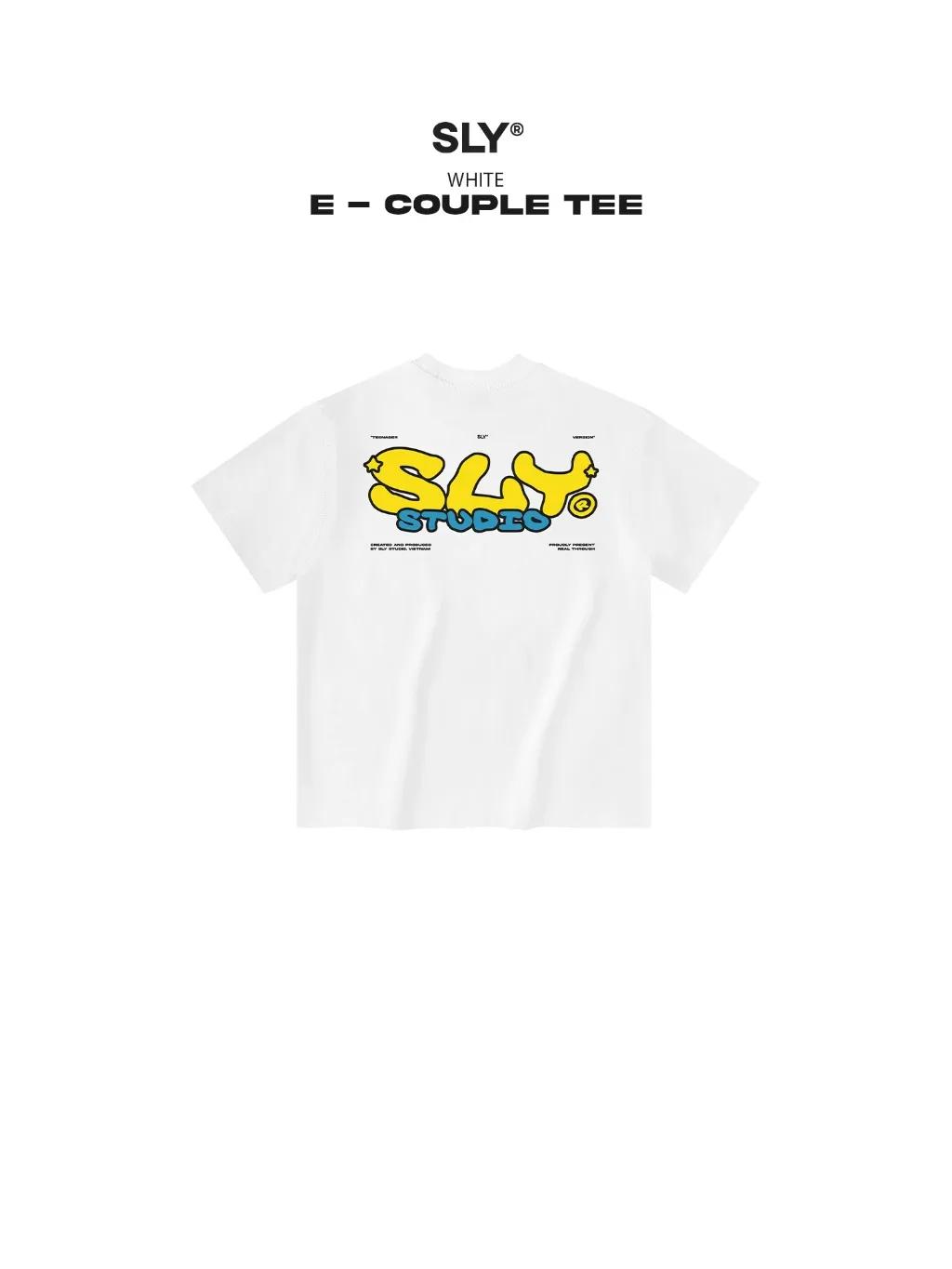 Ảnh Áo thun cổ tròn SLY ĐÔI màu trắng 3
