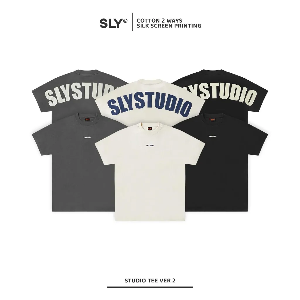 Ảnh Áo thun cổ tròn SLY STUDIO Ver 2 | 3 phối màu 1