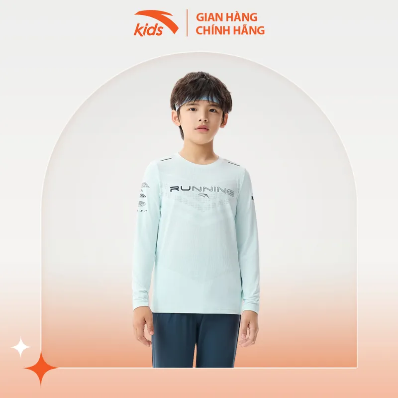 Ảnh Áo thun dài tay bé trai Running Anta Kids W352335433 1