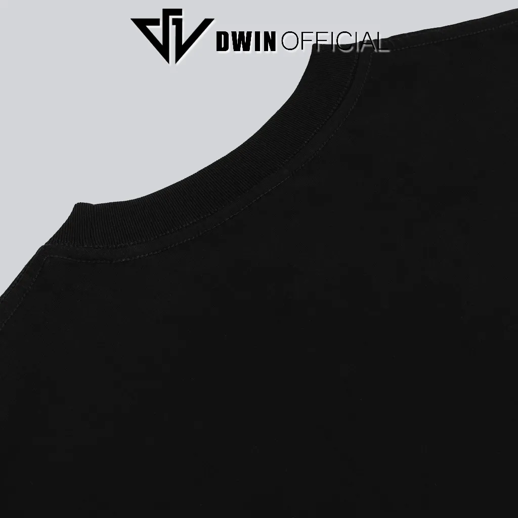 Ảnh Áo thun Dwin official thời trang basic tee phông trơn nam nữ tay lỡ oversize form rộng 3