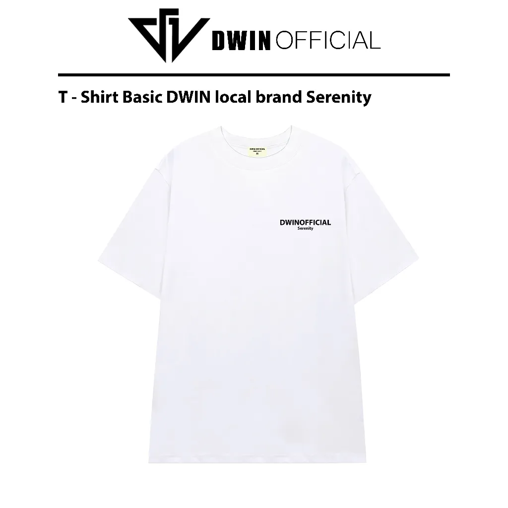 Ảnh Áo thun Dwin Serenity local brand basic tee phông trơn unisex cotton form rộng 4