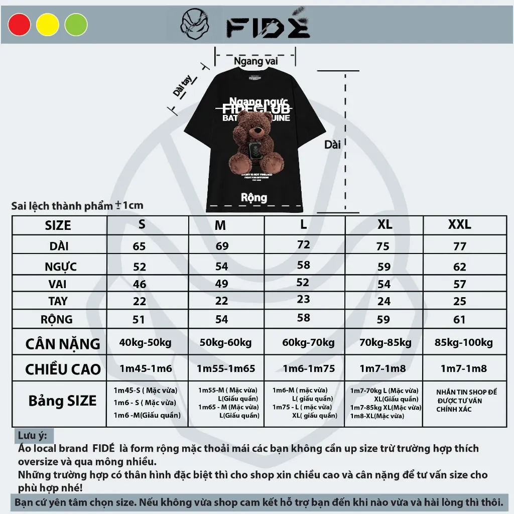 Ảnh Áo thun FIDE unisex nam nữ form rộng cổ tròn GẤU JOKER 4