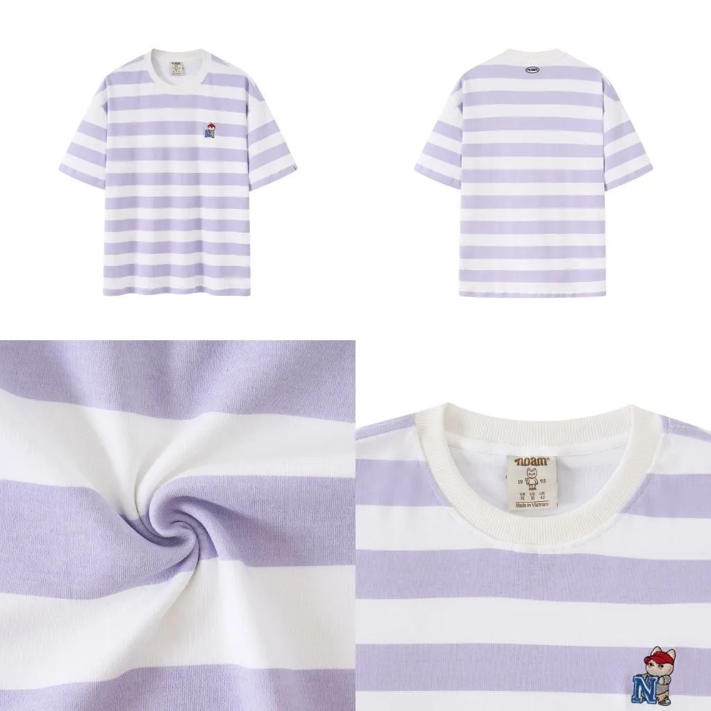 Ảnh Áo thun Form rộng NOAM Juicy N 100% Cotton 280GSM - Màu Xanh/ Tím/ Nâu 3