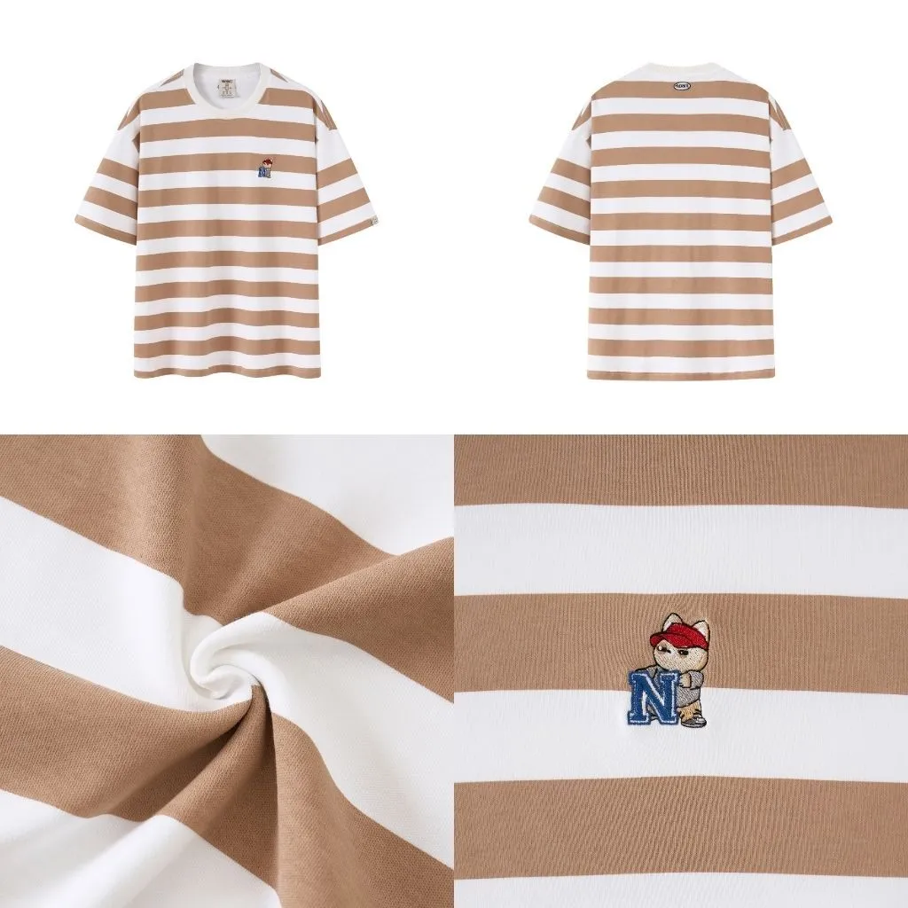 Ảnh Áo thun Form rộng NOAM Juicy N 100% Cotton 280GSM - Màu Xanh/ Tím/ Nâu 4