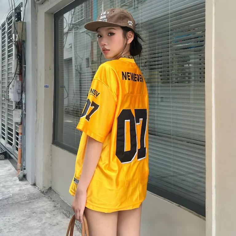 Ảnh Áo Thun Jersey NEWSEVEN Phong Cách Thể Thao 5 Màu AT.429 3