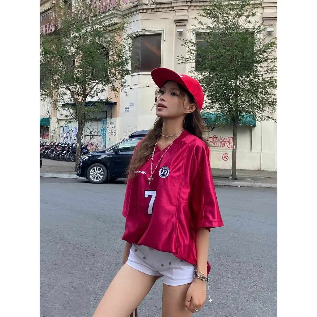 Ảnh Áo Thun Jersey NEWSEVEN Phong Cách Thể Thao 4 Màu AT.430 2